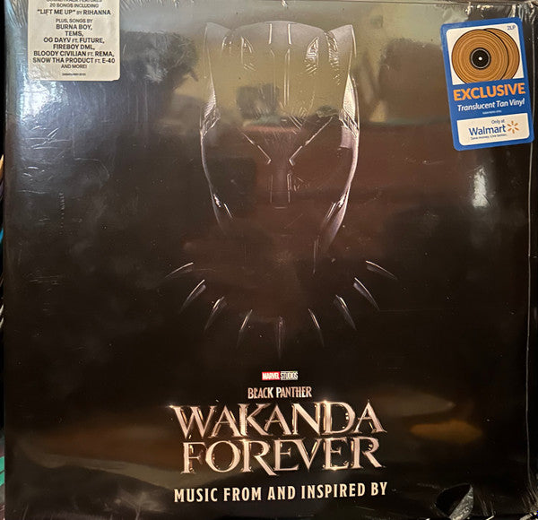 Various : Black Panther: Wakanda Forever - Music From And Inspired By (2xLP, Comp, Tan)