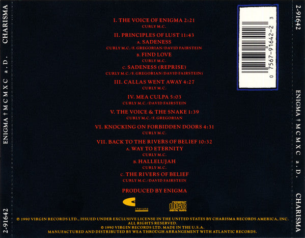 Buy Enigma : MCMXC a.D. (CD, Album) Online for a great price