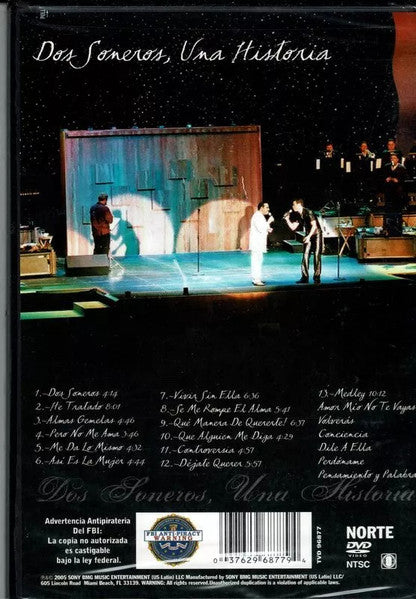 Gilberto Santa Rosa, Victor Manuelle : Dos Soneros, Una Historia (DVD-V, Album, NTSC)