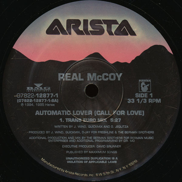 Real McCoy : Automatic Lover (Call For Love) (2x12", Ltd, Gat)