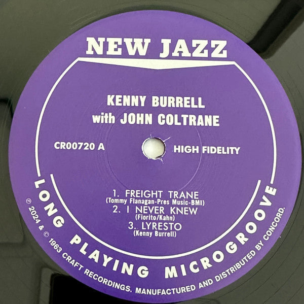 Kenny Burrell  &  John Coltrane : Kenny Burrell & John Coltrane (LP, Album, Mono, RE, 180)