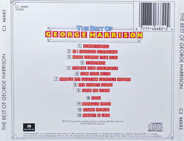 George Harrison : The Best Of George Harrison (CD, Comp)
