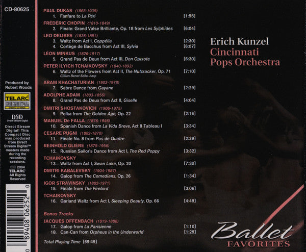 Erich Kunzel, Cincinnati Pops Orchestra : Ballet Favorites (CD)