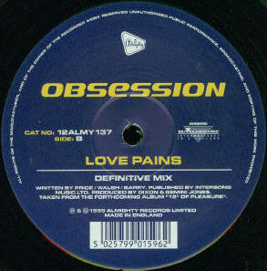 Obsession : On A Day Like Today (12")