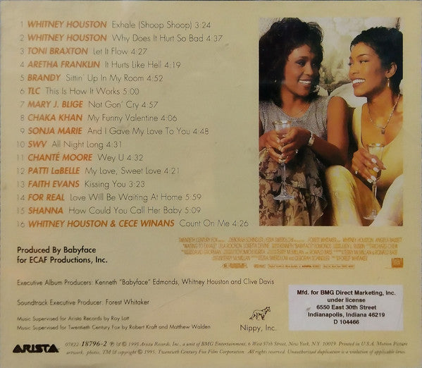 Various : Waiting To Exhale (Original Soundtrack Album) (CD, Album, Club)