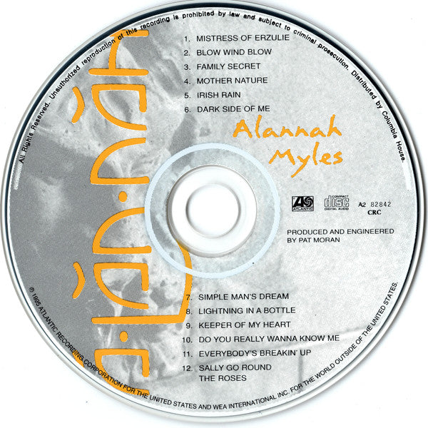 Alannah Myles : Ă-lăn-năh (CD, Album, Club)