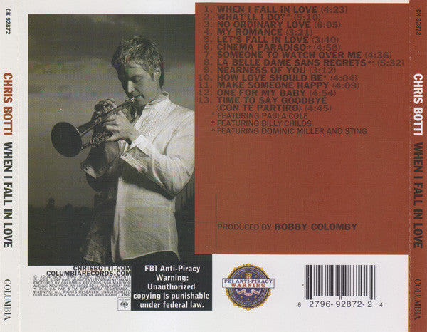 Chris Botti : When I Fall In Love (CD, Album)