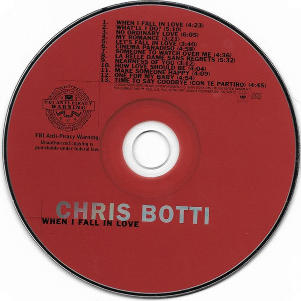 Chris Botti : When I Fall In Love (CD, Album)