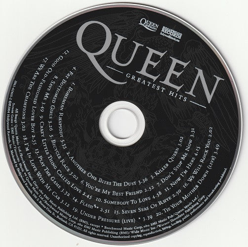 Queen : Greatest Hits (CD, Comp, RE, RM)