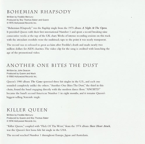 Queen : Greatest Hits (CD, Comp, RE, RM)