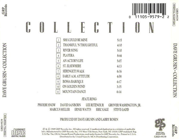 Dave Grusin : Collection (CD, Comp, Emb)