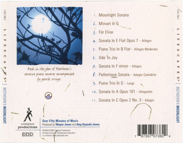 Wayne Jones (2), Amy Hayashi-Jones : Beethoven's Moonlight (CD, Album)