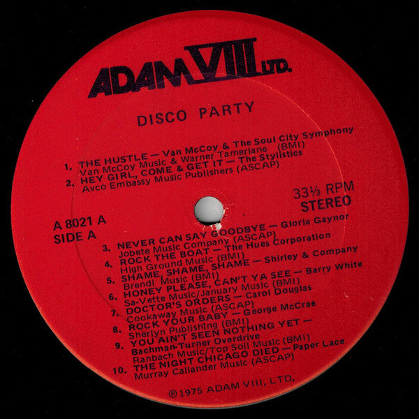 Various : Disco Party (LP, Comp, Mixed)