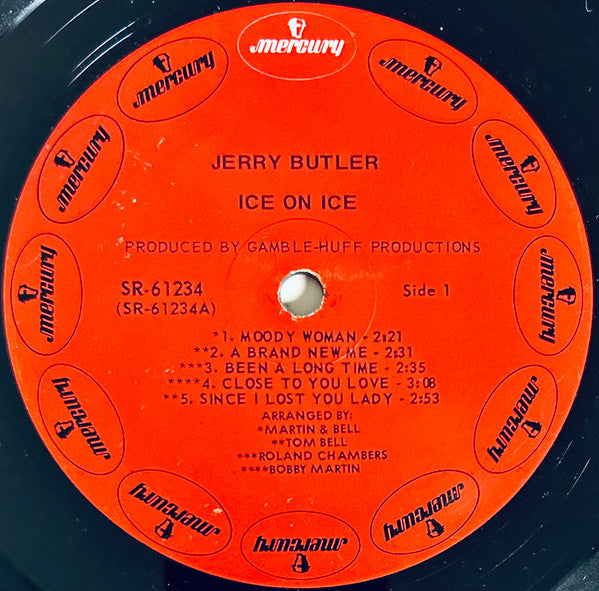 Jerry Butler : Ice On Ice (LP, Album, Ind)