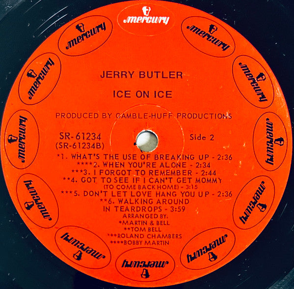 Jerry Butler : Ice On Ice (LP, Album, Ind)