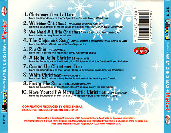 Various : Billboard Presents Family Christmas Classics (CD, Comp)