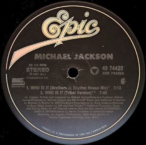 Buy Michael Jackson : Who Is It (12