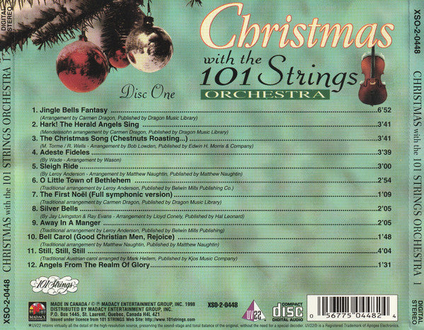 The 101 Strings Orchestra* : Christmas With The 101 Strings Orchestra (2xCD, Comp)