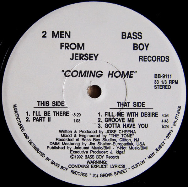 2 Men From Jersey : Coming Home (12")