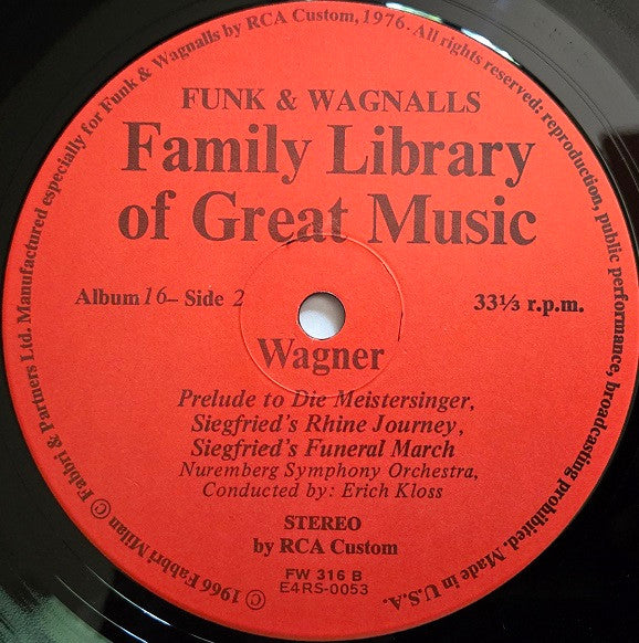 Wagner* : Overture To Tannhäuser; Lohengrin, Prelude To Act 1, Prelude To Act 3 And Wedding Chorus; Prelude To Die Meistersinger; Siegfried's Rhine Journey, Siegfried's Funeral March (LP, Album, Ind)