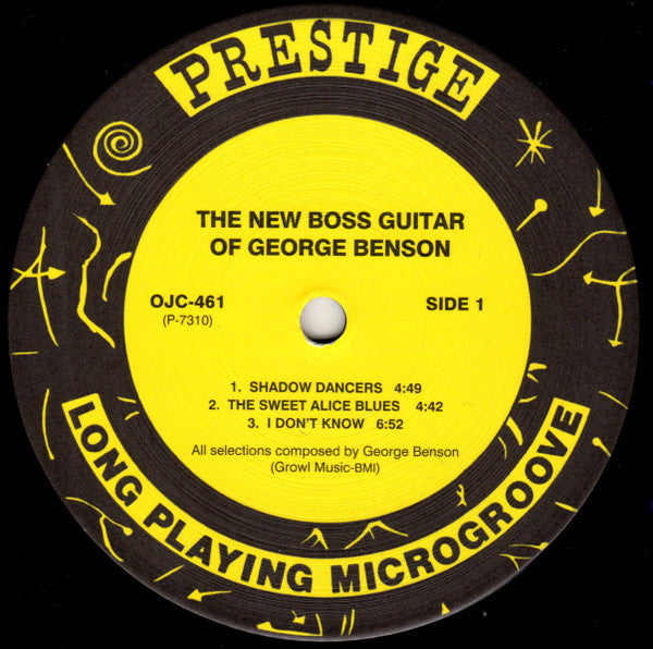George Benson With The Brother Jack McDuff Quartet : The New Boss Guitar Of George Benson (LP, Album, RE)