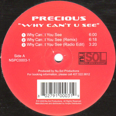 Precious (4) : Why Can't U See (12")