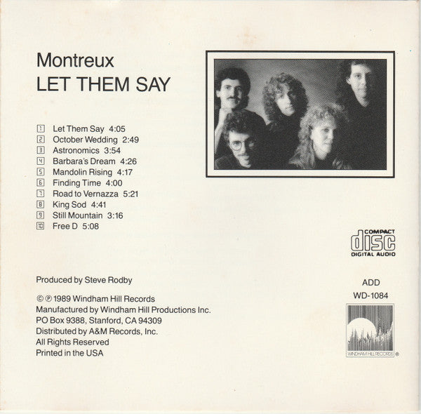 Montreux : Let Them Say (CD, Album)