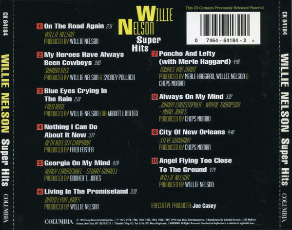 Willie Nelson : Super Hits (CD, Comp)