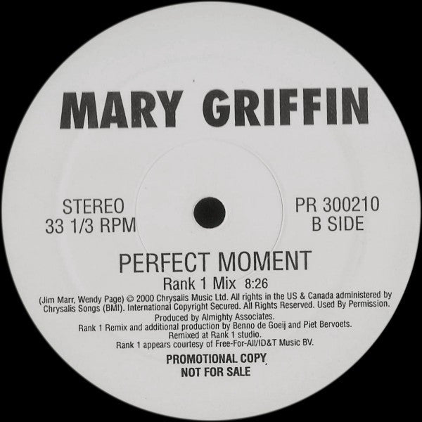 Mary Griffin : Perfect Moment (12", Promo)