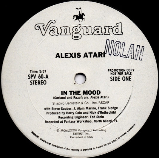 Alexis Atari : In The Mood (12", Promo)