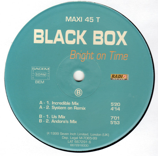 Black Box : Bright On Time (12", Maxi)