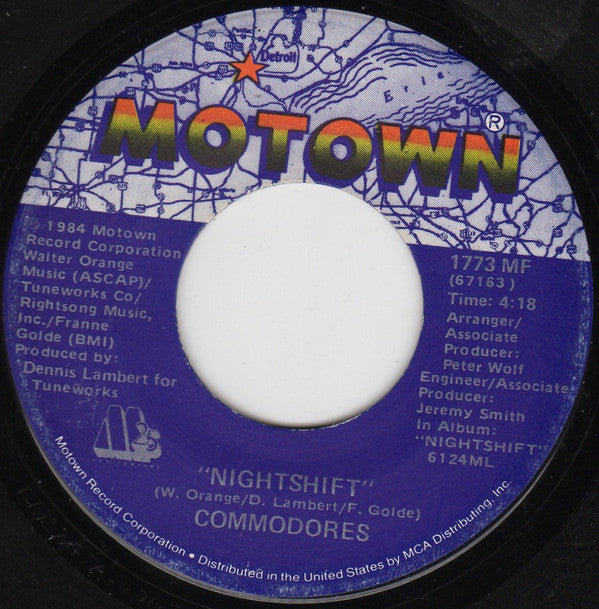 Commodores : Nightshift (7", Single)