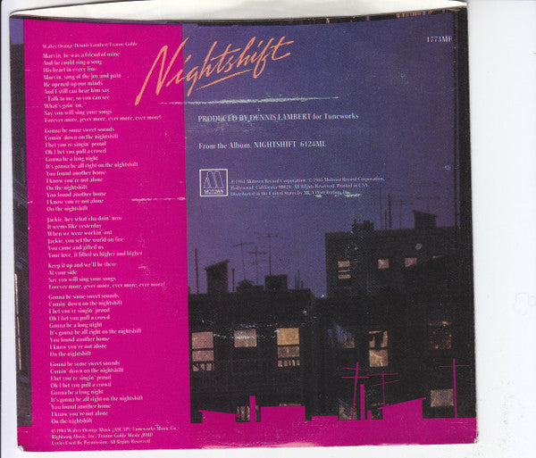 Commodores : Nightshift (7", Single)