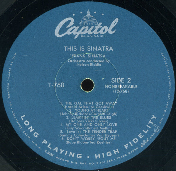Frank Sinatra : This Is Sinatra! (LP, Album, Comp, Mono, RP, Tur)