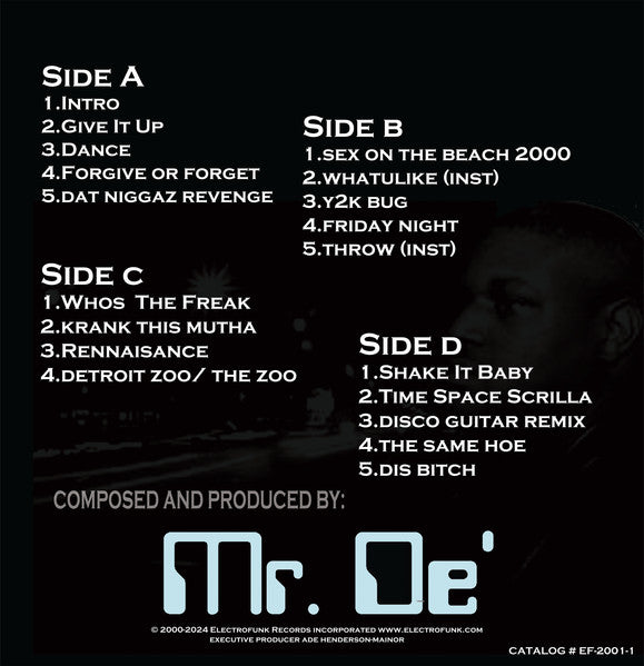 Mr. De' : Electronicfunkyshit (2xLP, Album, RE)