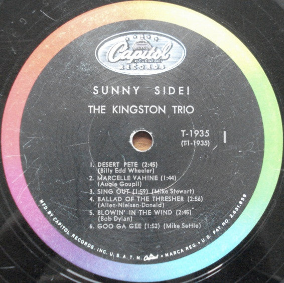 The Kingston Trio* : Sunny Side! (LP, Album, Mono)