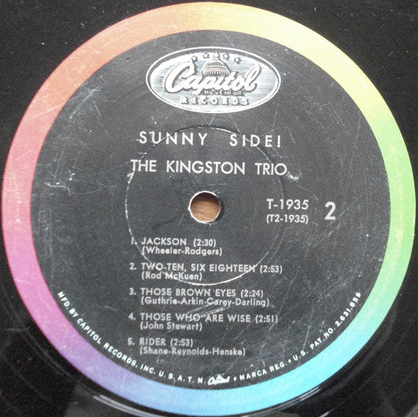 The Kingston Trio* : Sunny Side! (LP, Album, Mono)