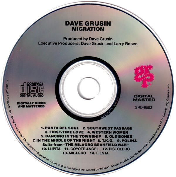Dave Grusin : Migration (CD, Album)