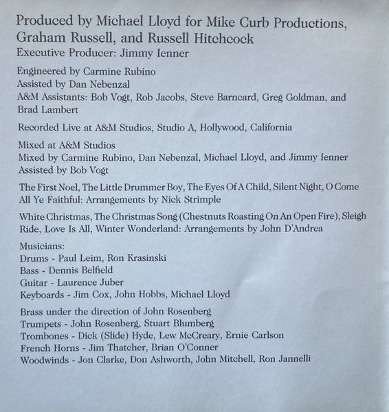 Air Supply : The Christmas Album (CD, Album)