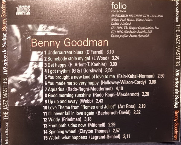 Benny Goodman : The Jazz Masters (CD)