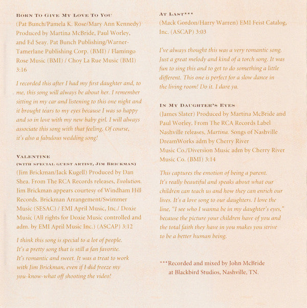 Martina McBride : My Heart (CD, Album)