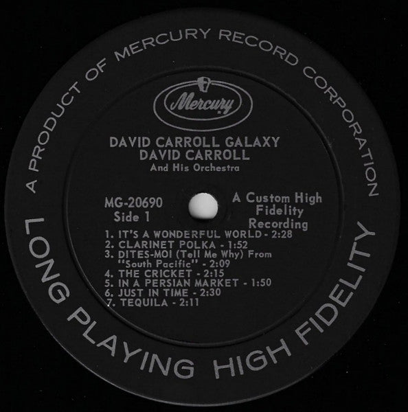 David Carroll And His Orchestra* : David Carroll Galaxy (LP, Comp, Mono)