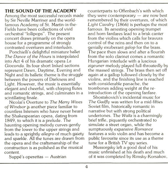 Neville Marriner*, Academy Of St. Martin-In-The-Fields* : The Sound Of The Academy (CD, Club, JVC)