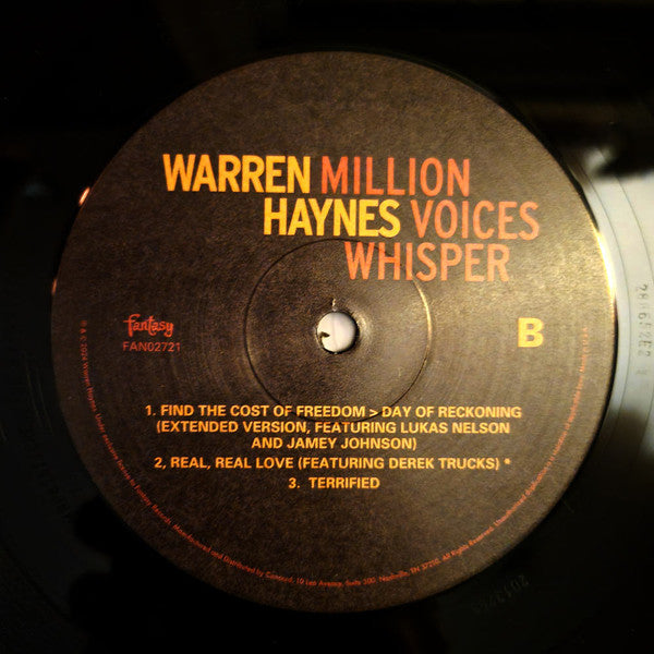 Warren Haynes : Million Voices Whisper (2xLP, Album, Gat)