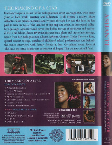 Ashanti : The Making Of A Star (DVD-V, Dlx, S/Edition, NTSC)