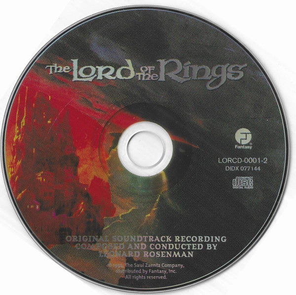 Leonard Rosenman : The Lord Of The Rings (Original Soundtrack Recording) (CD, Album, RE, RM)