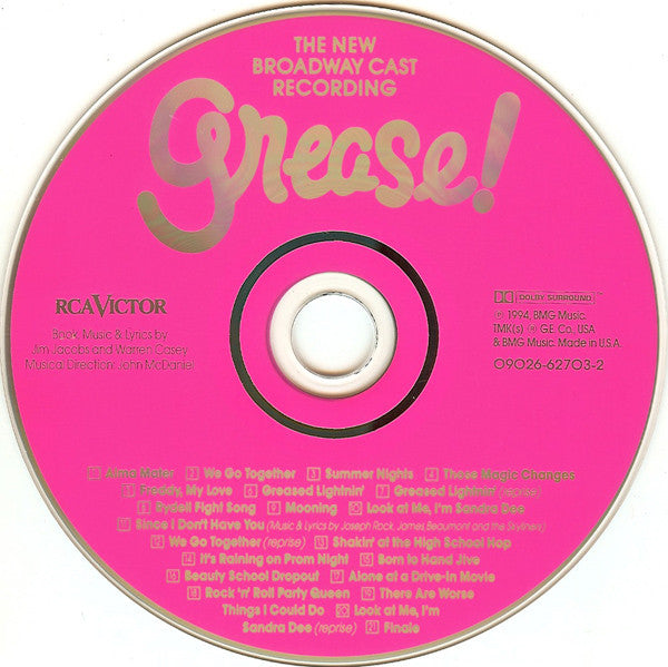 Various : Grease! (The New Broadway Cast Recording) (CD, Album)