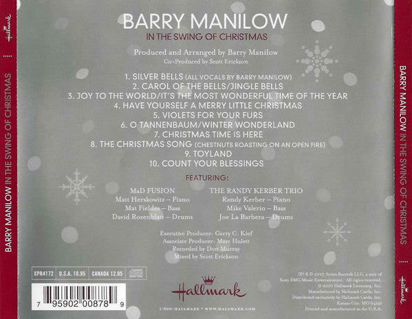Barry Manilow : In The Swing Of Christmas (CD, Album, CD )