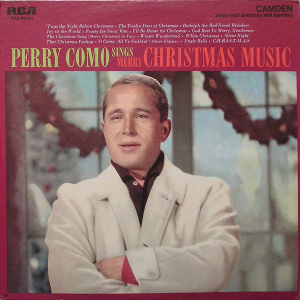 Perry Como : Perry Como Sings Merry Christmas Music (LP, Album, RE,  Ho)