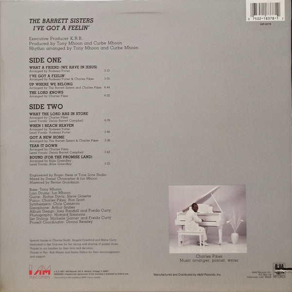 The Barrett Sisters : I've Got A Feelin' (LP, Album)